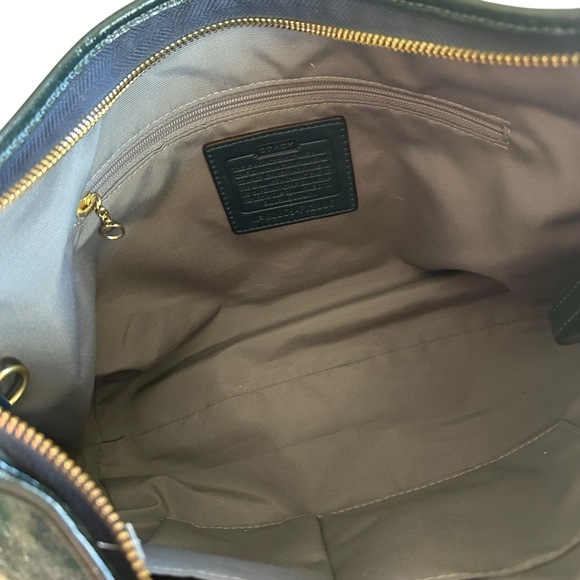 Coach Retro Style Dark Blue Patent Leather Hobo Baguette
Purse - Picture 13 of 14